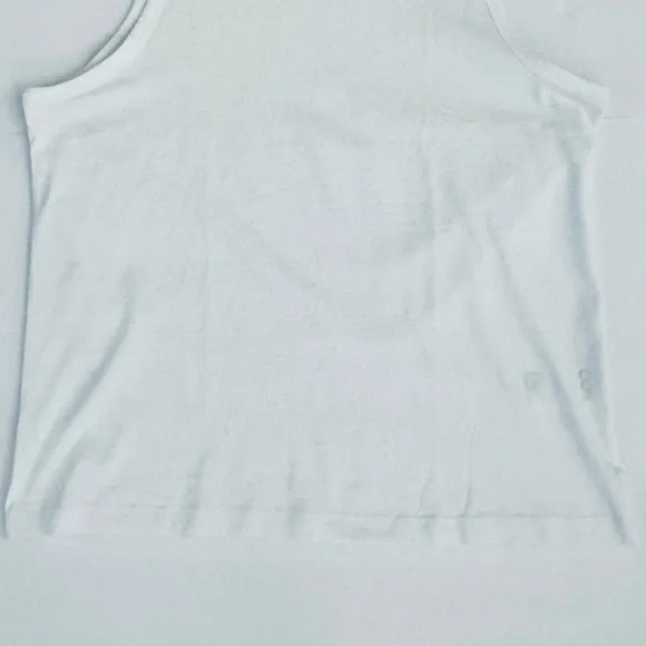 COS The Slim Coupe Etroite Sleeveless Soft Tank Top Shirt, White, Size M - Picture 6 of 9